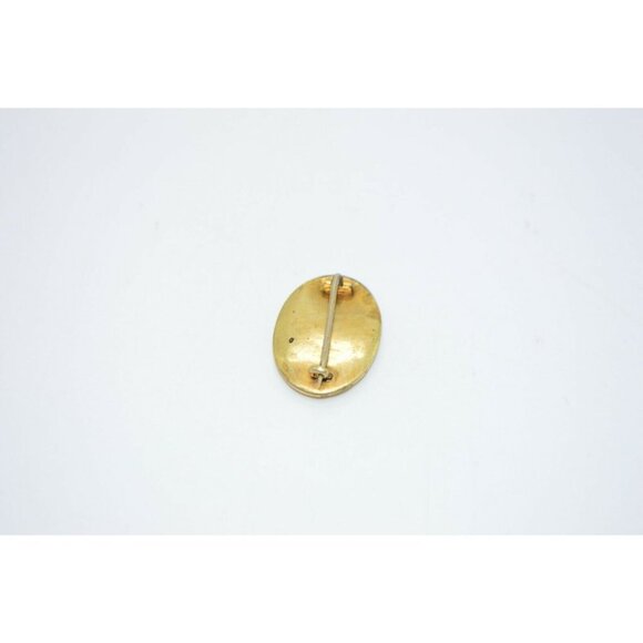 Gold Filled Taille d'épargne Flower Pin Brooch Art - Picture 4 of 4